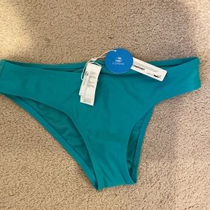 Cupshe teal size small women’s bikini bottom